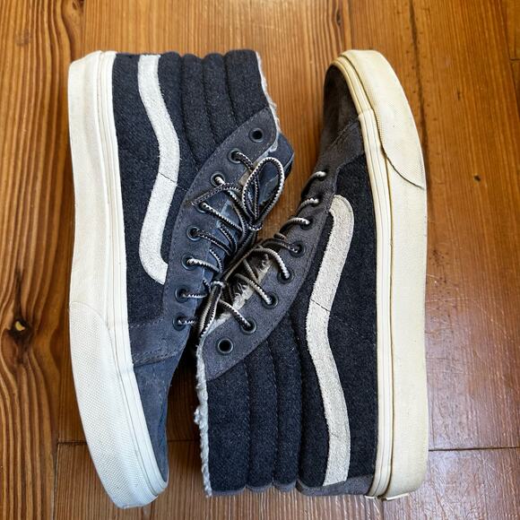 Vans Sk-8 unisex scotchguard gray sherpa lined high top sneakers SIZE M7.5, W9 - Picture 4 of 7